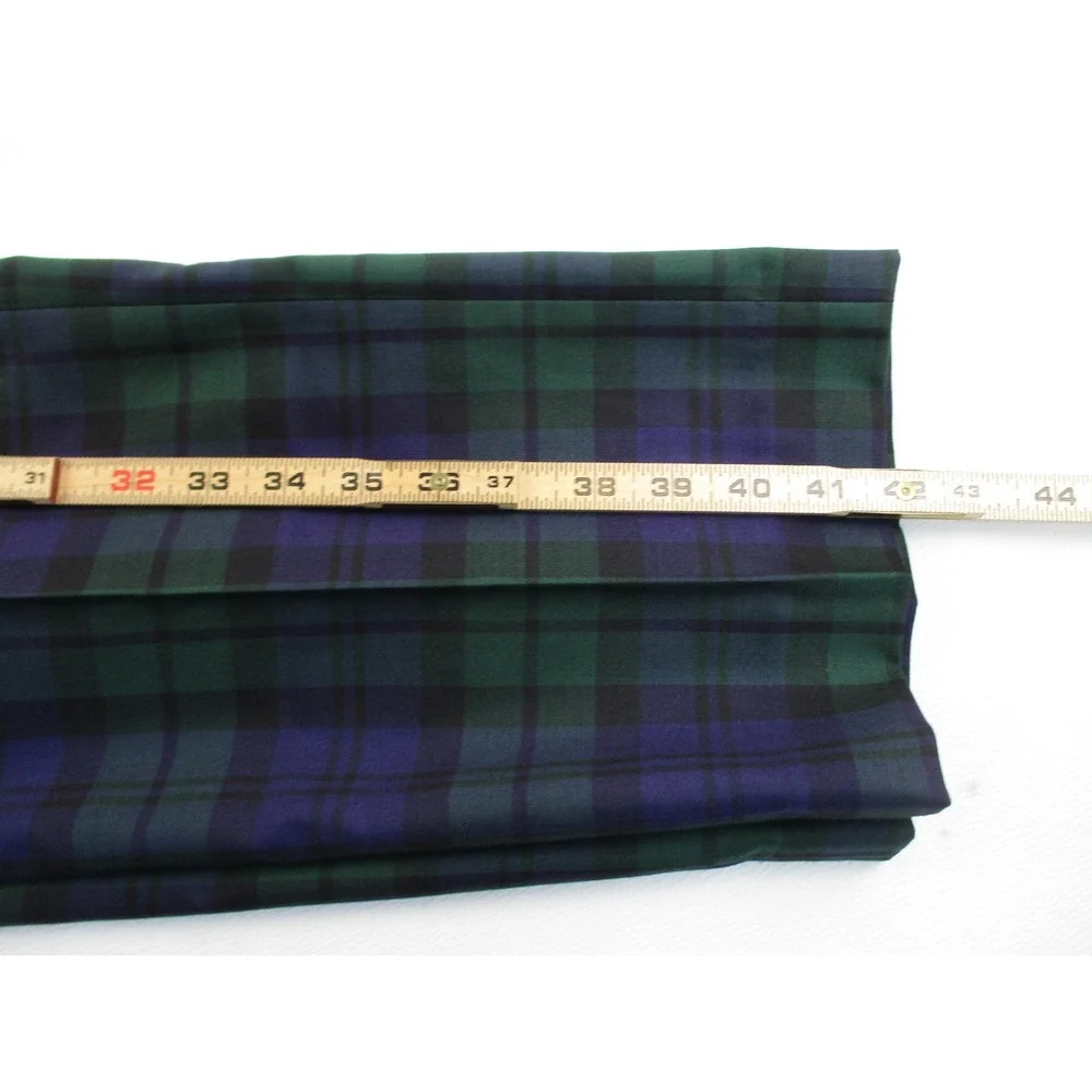 J. Crew Trousers Men 33x32 Blue Green Black Watch Plaid Slim Fit